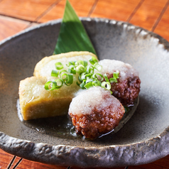 鴨真丈と生麩の蕪餡