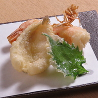 季節の食材を使った天ぷら