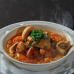 海老とマッシュルームのアヒージョ