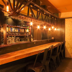 開放感◎全23席のカウンター席。