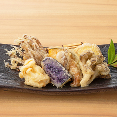 秋野菜の天布羅盛り