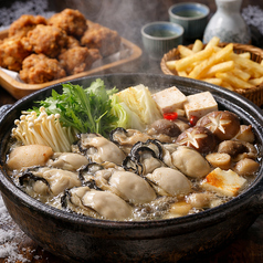 冬限定 国産牡蠣を贅沢に味わう濃厚旨み牡蠣鍋コースの写真