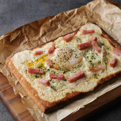 オニオンとベーコン半熟卵