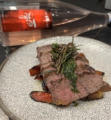 ハラミステーキチミチュリーソース