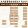 【店内のご案内/20名様前後のご利用に!】6名様掛けのテーブルを4卓組み合わせることで、20名様前後の中規模宴会にも対応可能です。各種宴会や打ち上げなど、様々なシーンでぜひご利用ください。