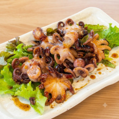 イイダコのバター醤油炒め