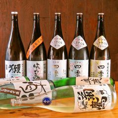 料理に合わせて焼酎/日本酒/ワイン豊富にご用意♪