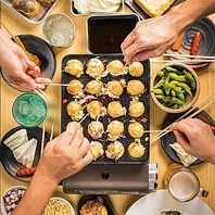 大阪名物の粉もんを心ゆくまで楽しめます！