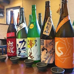 和×洋料理に合った豊富な日本酒のラインナップ◎
