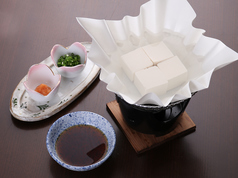 紙鍋の湯豆腐