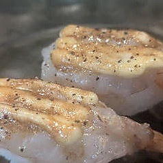 天使の海老の炙りマヨ握り(2貫)