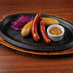 あらびきソーセージと白ソーセージ