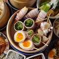 料理メニュー写真&nbsp;京風つけつゆで頂く野菜巻き蒸し1本～注文OK！