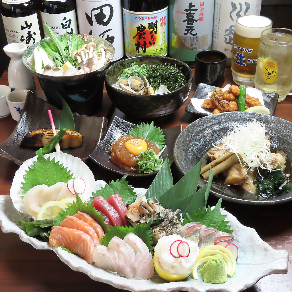 和食経験15年という豊かな経験を持つ料理長が手掛ける料理は、刺身、煮物、揚げ物など、どれも絶品！