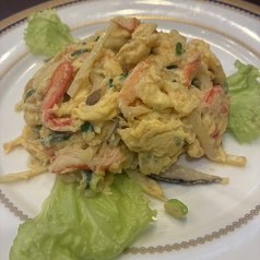 蟹入り玉子の炒め物