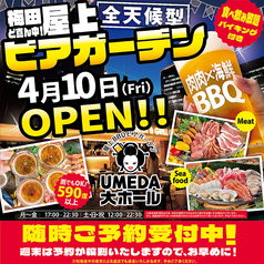 屋上BBQビアガーデン UMEDA大ホール特集写真1