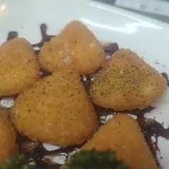 カマンベールのフライ チョコッとソースはちみつ仕立て