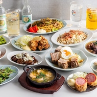 たらふく食べて、たらふく飲める宴会コースは4,000円！