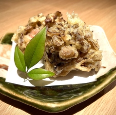 舞茸と生ハムの天ぷら