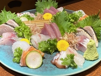 朝獲れの鮮魚をお造りで