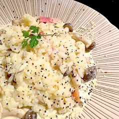 Risotto キノコとベーコンクリーム