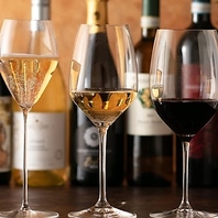 サステナブルワインを中心とした豊富なワインリスト