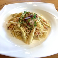 桜エビと姫たけのペペロンチーノ