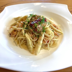 桜エビと姫たけのペペロンチーノ