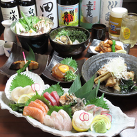料理長の技が生む絶品和食と銘酒をご堪能ください。