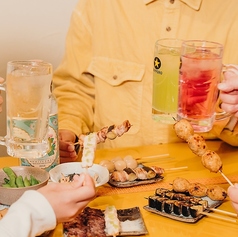 本格炭火焼鳥を味わいながら貸切を心ゆくまで楽しんでいただけます。