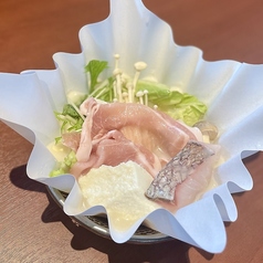 黄桜酒粕鍋(豚ロースと魚1種)