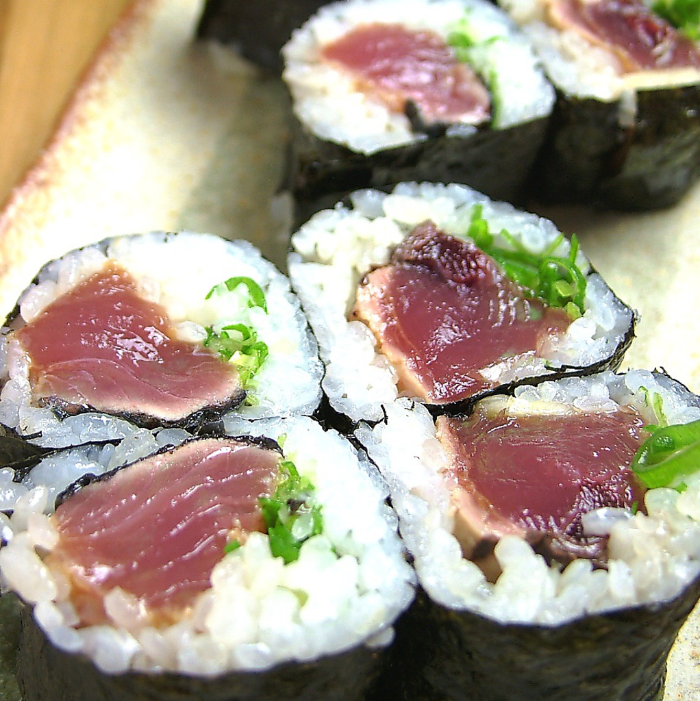 土佐巻き…かつおの巻き寿司♪食後の〆にどうぞ…