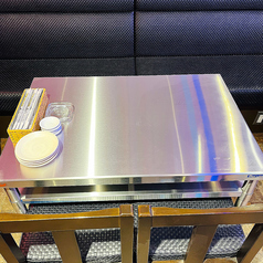【新感覚！厨房ですか！？】感性！お馴染み飲食店厨房台を電撃マルシェ風にオリジナル加工でテーブル席に進化！ただただオシャレでしょ！