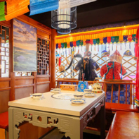 個室も完備しており、モンゴル旅気分で食事が出来ます。