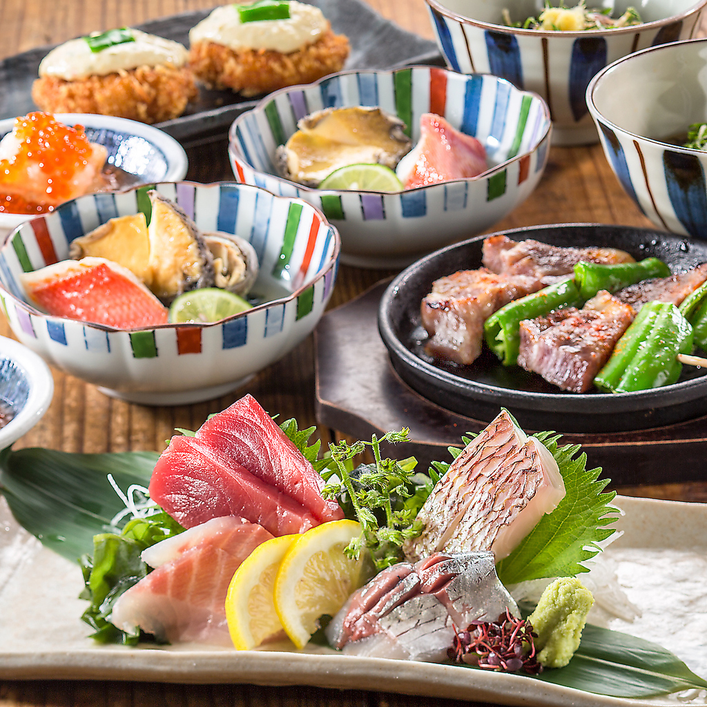 【各種宴会コースご用意!!】素材がいいからホントに美味しい。世代に関係なく喜んでいただけます。