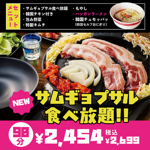絶品★韓国料理・韓国焼肉・サムギョプサル♪女子会や忘・新年会にぴったり！