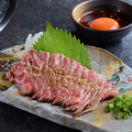 料理メニュー写真&nbsp;近江牛希少部位 レアステーキユッケ風