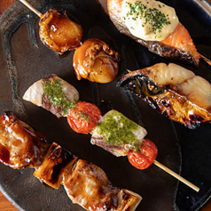 焼き串盛り合わせ5本