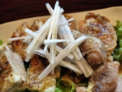 鶏皮塩焼き