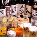 日本酒・焼酎の種類も多数ご用意してます。