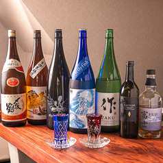 日本酒のラインナップが自慢。各種お酒をご用意