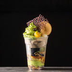 「 .和parfait」は自家製ほうじ茶アイスと抹茶の和風パフェです☆他にも様々なスイーツがございます