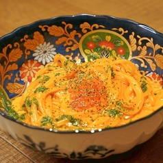 いくらと雲丹クリームの生パスタ