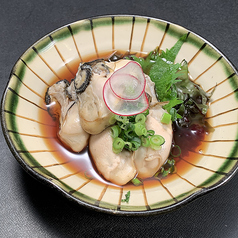 蒸しカキポン酢