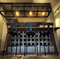 3名様までご利用可能なカウンター席。もちろんおひとり様でのご利用も◎