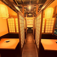 最大100名様までご案内可能な広々とした店内！
