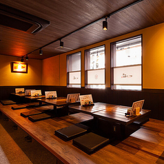 掘りごたつ席をご用意しております。【西中島南方/居酒屋/新大阪/飲み放題/焼き鳥/鶏/海鮮/ランチ/炉端焼き/宴会/女子会】