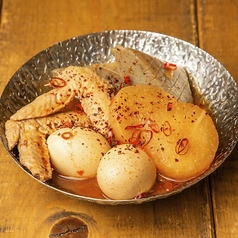 kawaraの辛旨赤おでん　4種盛り