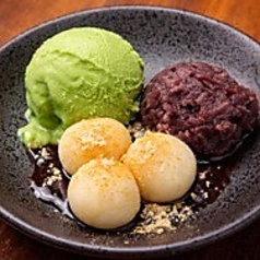 抹茶白玉アイス