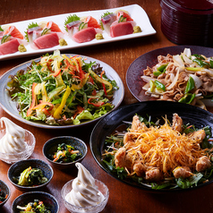 旬の食材を使った季節毎に変わるメニュー